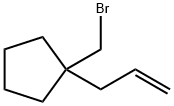 Cyclopentane, 1-(bromomethyl)-1-(2-propen-1-yl)- Structure