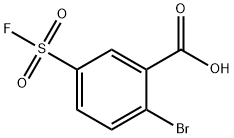 2-溴-5-(氟磺酰基)苯甲酸 结构式