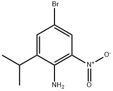 Benzenamine, 4-bromo-2-(1-methylethyl)-6-nitro- Structure