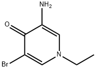 3-amino-5-bromo-1-ethyl-1,4-dihydropyridin-4-one Struktur