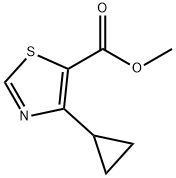 4-环丙基-1,3-噻唑-5-羧酸甲酯, 1423028-98-1, 结构式