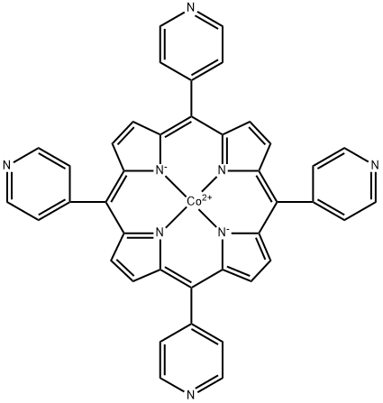 5,10,15,20-四(4'-吡啶基)钴(II)卟啉,14244-55-4,结构式