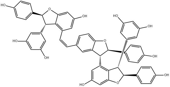 cis-Vitisin B, 142507-86-6, 结构式