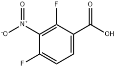 2,4-二氟-3-硝基苯甲酸,1425174-31-7,结构式