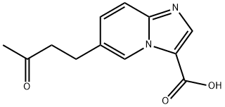 6-(3-氧代丁基)咪唑并[1,2-A]吡啶-3-羧酸,1426136-22-2,结构式