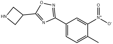 5-(azetidin-3-yl)-3-(4-methyl-3-nitrophenyl)-1,2,4-oxadiazole(WXC04826) Structure