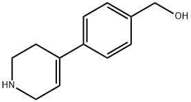 Benzenemethanol, 4-(1,2,3,6-tetrahydro-4-pyridinyl)- 化学構造式