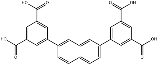 5,5'-(萘-2,7-二基)二间苯二甲酸,1426343-45-4,结构式