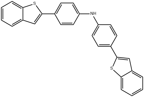 Benzenamine,4-benzo[b]thien-2-yl-N-(4-benzo[b]thien-2-ylphenyl)- Structure