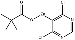 (4,6-Dichloropyrimidin-5-yl)zinc pivalate (1.00 mmol/g), 1426659-18-8, 结构式