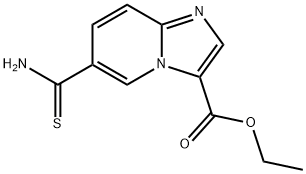 Ethyl 6-carbamothioylimidazo[1,2-a]pyridine-3-carboxylate Structure