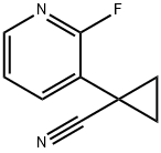 Cyclopropanecarbonitrile, 1-(2-fluoro-3-pyridinyl)- Structure