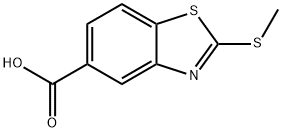 5-Benzothiazolecarboxylic acid, 2-(methylthio)- 化学構造式