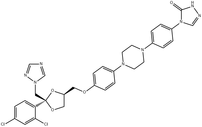 N-Desalkyl itraconazole Structure