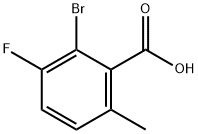 2-bromo-3-fluoro-6-methylbenzoic acid 结构式