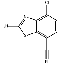 2-amino-4-chloro-1,3-benzothiazole-7-carbonitrile Structure