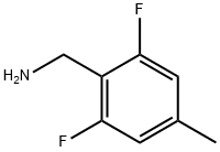Benzenemethanamine, 2,6-difluoro-4-methyl- 化学構造式