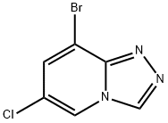 8-bromo-6-chloro-[1,2,4]triazolo[4,3-a]pyridine Struktur