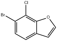 6-溴-7-氯苯并呋喃, 1427405-35-3, 结构式