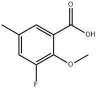 3-Fluoro-2-methoxy-5-methylbenzoic acid Structure