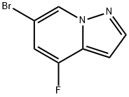 Pyrazolo[1,5-a]pyridine, 6-bromo-4-fluoro- Structure