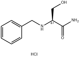 Propanamide, 3-hydroxy-2-[(phenylmethyl)amino]-, monohydrochloride, (S)- (9CI) 化学構造式