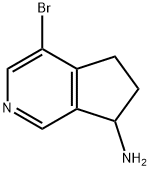 4-Bromo-6,7-dihydro-5H-cyclopenta[c]pyridin-7-amine Structure