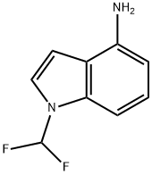 1H-Indol-4-amine, 1-(difluoromethyl)- 化学構造式