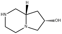 rel-(7R,8aR)-octahydropyrrolo[1,2-a]pyrazin-7-ol Struktur