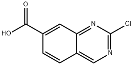 2-氯喹唑啉-7-羧酸 结构式