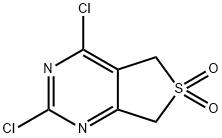 Thieno[3,4-d]pyrimidine, 2,4-dichloro-5,7-dihydro-, 6,6-dioxide Struktur