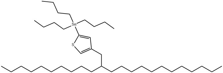 Stannane, tributyl[4-(2-decyltetradecyl)-2-thienyl]- 化学構造式