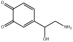 3,5-Cyclohexadiene-1,2-dione, 4-(2-amino-1-hydroxyethyl)- Structure