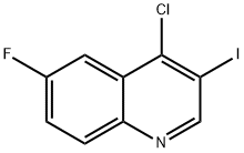 4-Chloro-6-fluoro-3-iodoquinoline 结构式