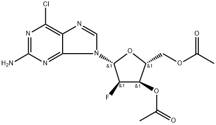 3',5'-O-Diacetyl-6-chloro-2'-deoxy-2'-fluoroguanosine,1431557-45-7,结构式