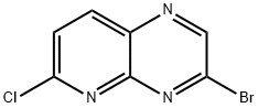 Pyrido[2,3-b]pyrazine, 3-bromo-6-chloro- Structure