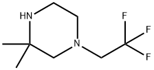 3,3-Dimethyl-1-(2,2,2-trifluoroethyl)piperazine Structure