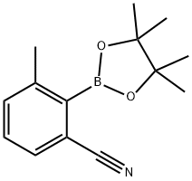 3-Methyl-2-(tetramethyl-1,3,2-dioxaborolan-2-yl)benzonitrile Struktur