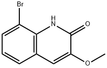 8-Bromo-3-methoxyquinolin-2(1H)-one Struktur