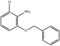 Benzenamine, 2-chloro-6-(phenylmethoxy)- 化学構造式