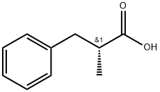 (2R)-2-methyl-3-phenylpropanoic acid 化学構造式