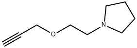 Pyrrolidine, 1-[2-(2-propyn-1-yloxy)ethyl]- Struktur