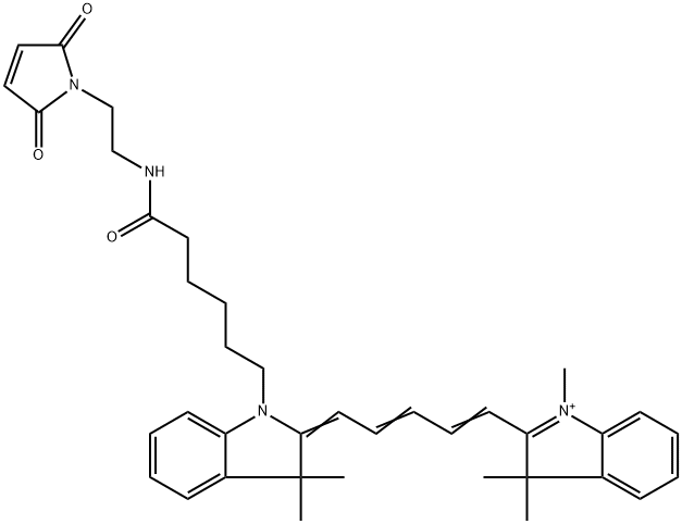 CYANINE5 MALEIMIDE, CY5 MALEIMIDE, 1437872-46-2, 结构式