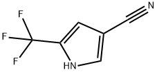 5-(三氟甲基)-1H-吡咯-3-腈 结构式