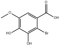 Benzoic acid, 2-bromo-3,4-dihydroxy-5-methoxy-|2-溴-3,4-二羟基-5-甲氧基苯甲酸