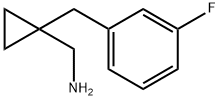 1-[(3-Fluorophenyl)methyl]cyclopropylmethanamine Structure