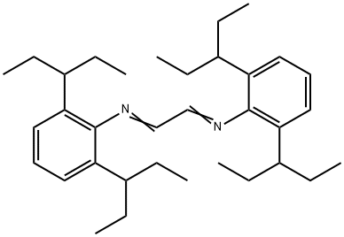 Benzenamine, N,N'-1,2-ethanediylidenebis[2,6-bis(1-ethylpropyl)-,1440435-02-8,结构式