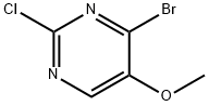 4-溴-2-氯-5-甲氧基嘧啶 结构式