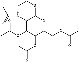 乙基 2-乙酰氨基-3,4,6-三-O-乙酰基-2-脱氧-Β-D-硫代吡喃半乳糖苷, 144218-98-4, 结构式
