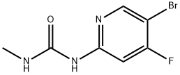 Urea, N-(5-bromo-4-fluoro-2-pyridinyl)-N'-methyl-,1443108-73-3,结构式